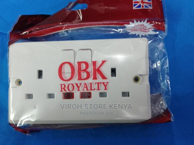 New OBK Loyalty Double Socket With LED Indicator - main view