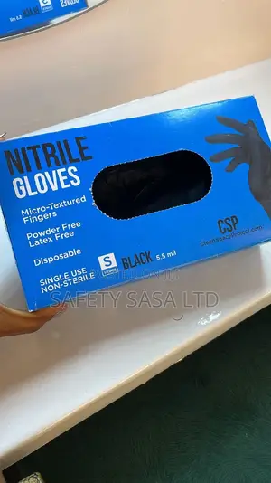 Black Nitrile Gloves