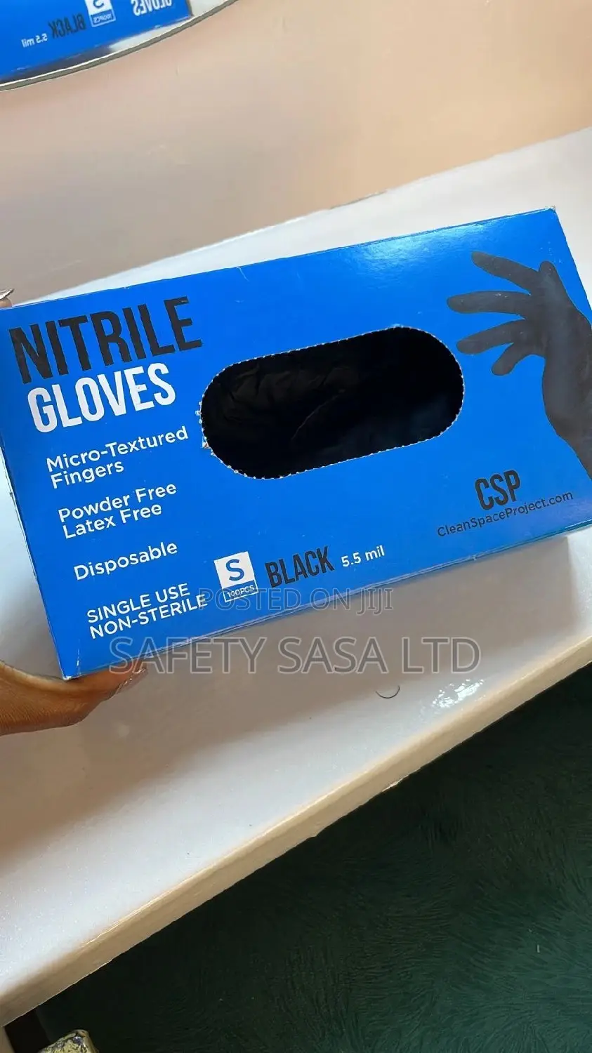 Black Nitrile Gloves
