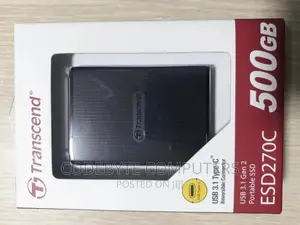 Transcend ESD270C Portable External SSD 500GB - Black