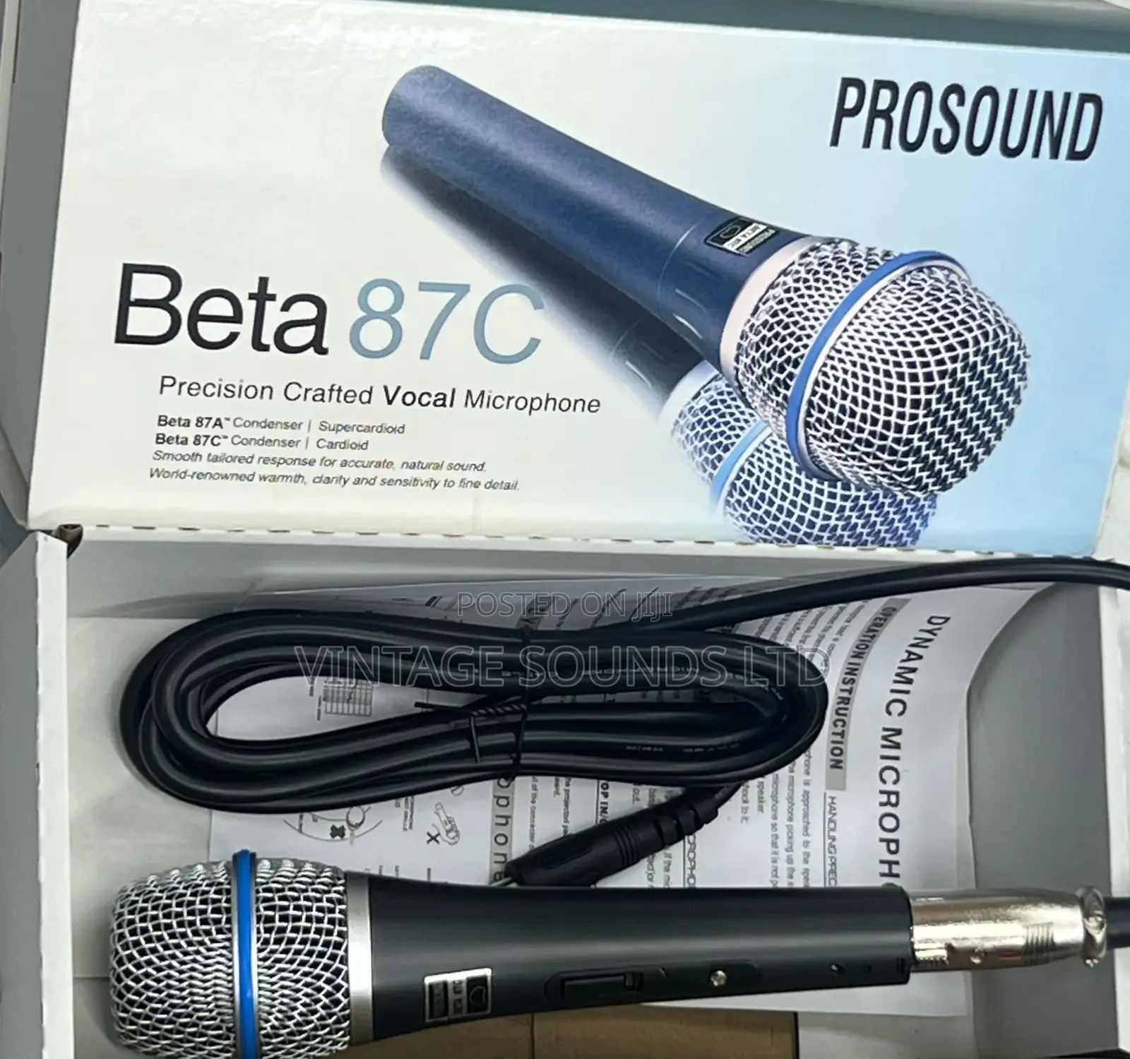 Pro-Sound Beta 87c Vocal Microphone