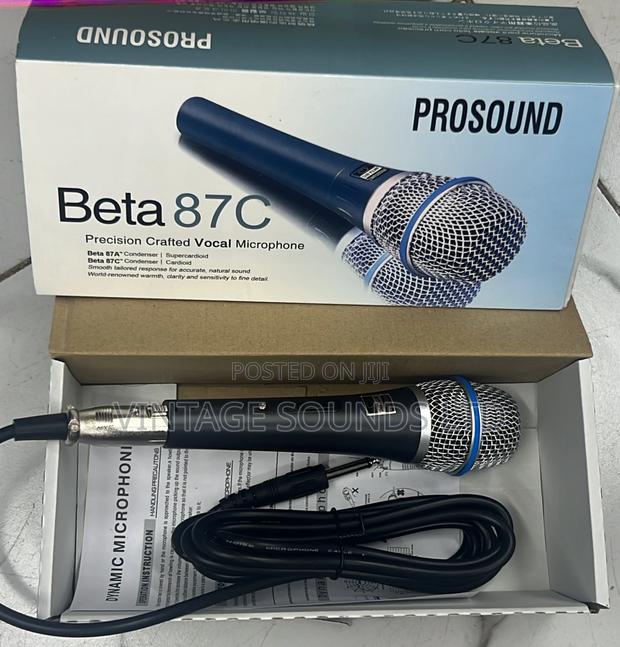 Pro Sound Beta 87c Vocal Dynamic Wired Microphone - main view