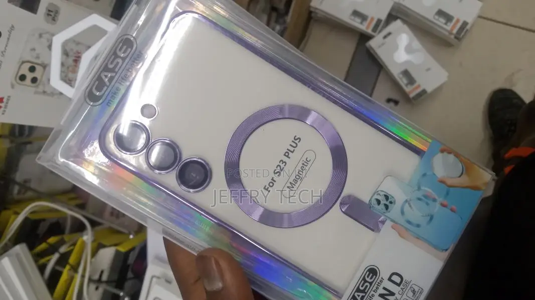 Samsung Galaxy S23 Plus Plating Magnetic Case With Camera Le