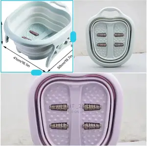 Collapsible Foot Spa Bath Tub With Massaging Rollers