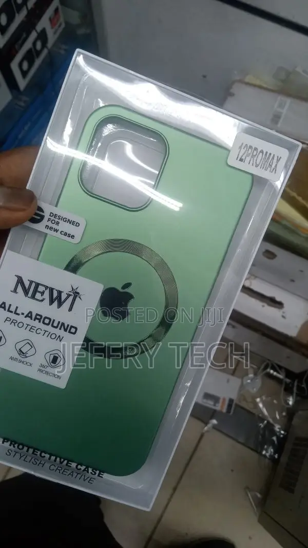 Phone 12 Pro Max Magnetic Case, Clear Hard PC Back Cover Sho