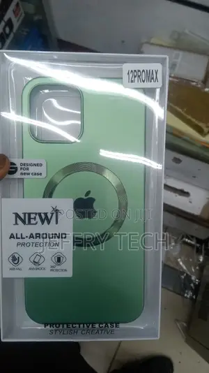 Phone 12 Pro Max Magnetic Case, Clear Hard PC Back Cover Sho