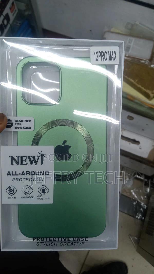 Phone 12 Pro Max Magnetic Case, Clear Hard PC Back Cover Sho - thumbnail 2