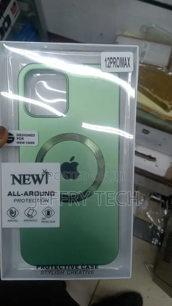 Phone 12 Pro Max Magnetic Case, Clear Hard PC Back Cover Sho