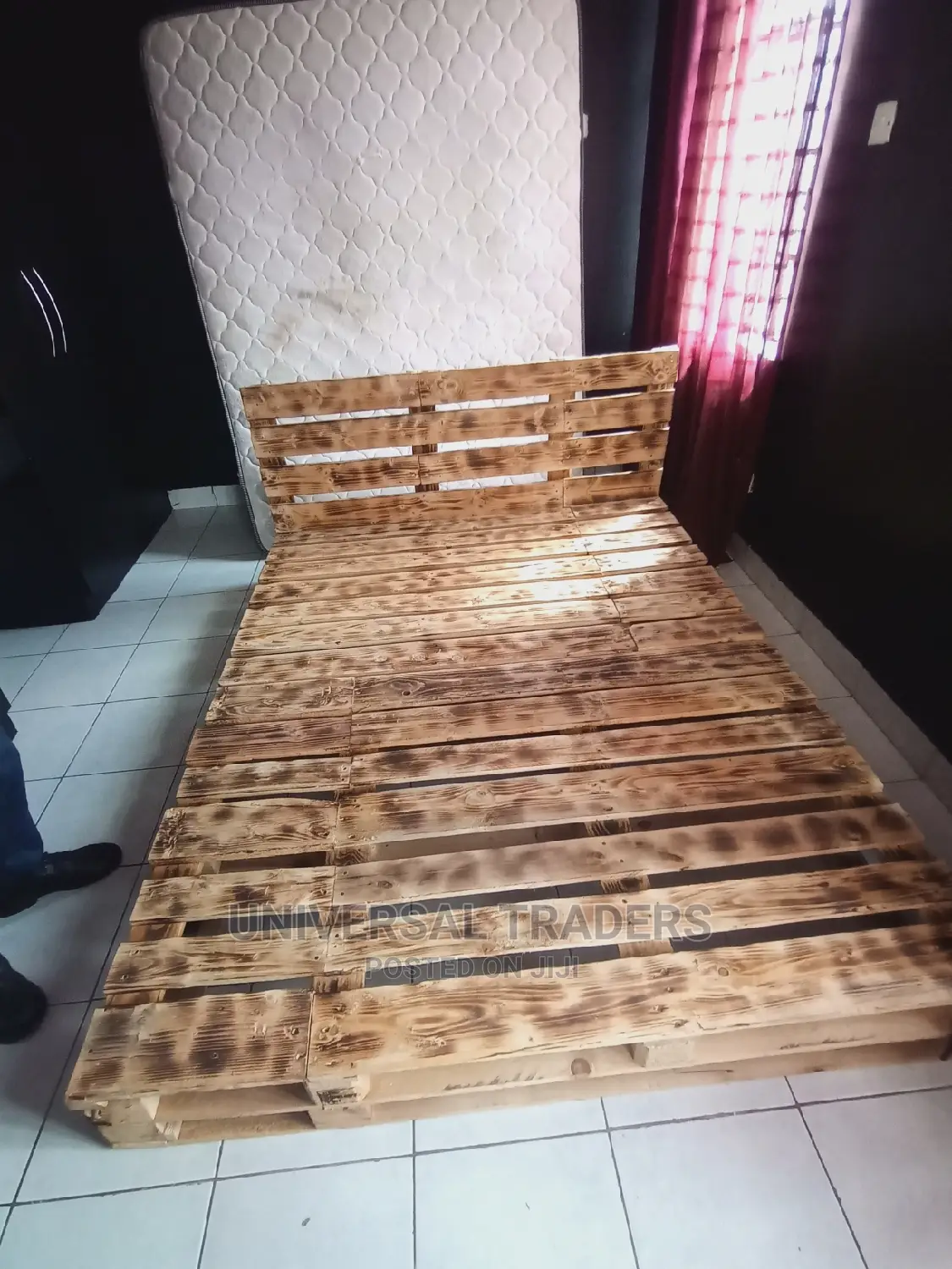 Splittable 5*6 Wooden Pallet Bed - Heavy Duty