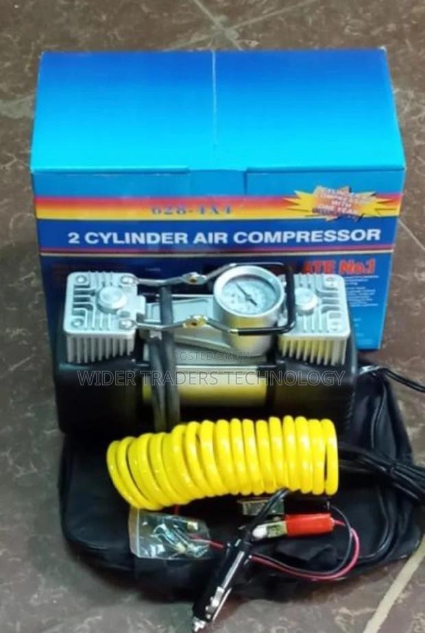 Air Compressor Kit Double Cylinder Car Tyre Compressor - thumbnail 2