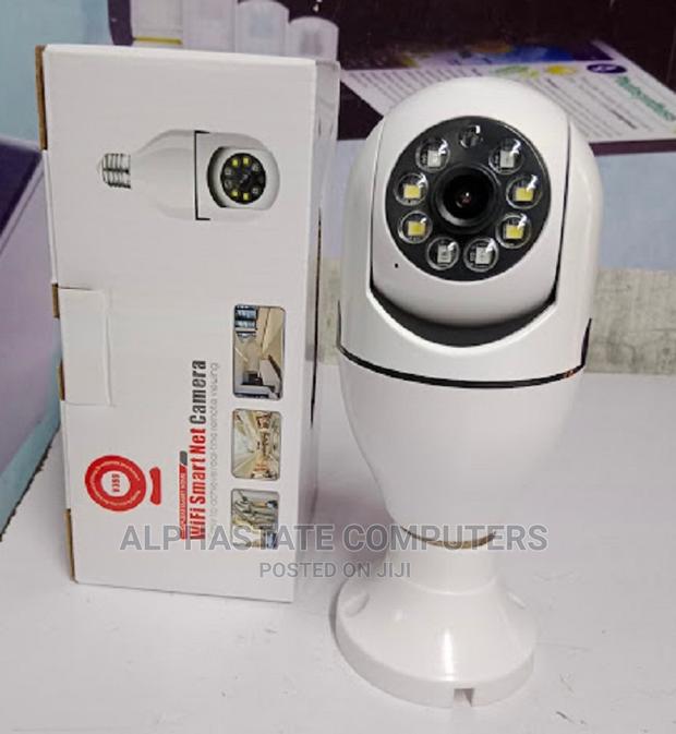 PTZ Bulb Camera With Rotational Options. Has Two Way Audio