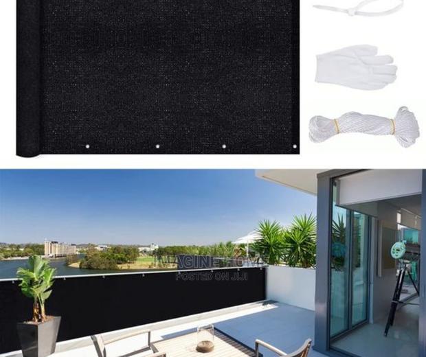 Black Balcony Privacy Shield