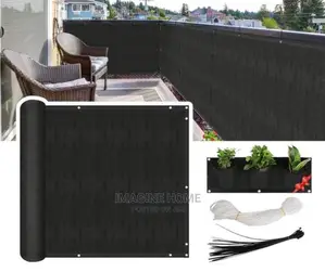 Black Balcony Privacy Shield