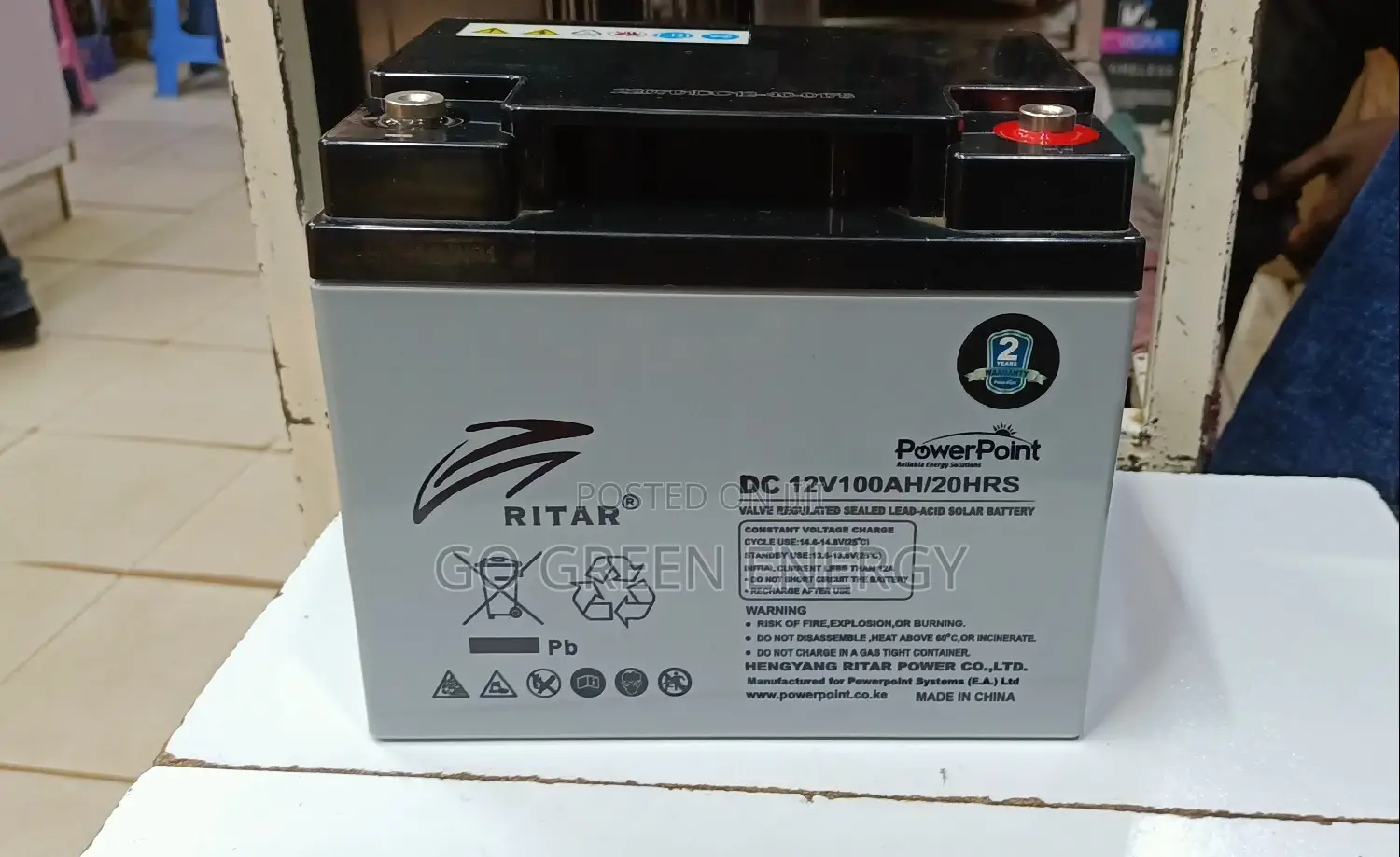 100 Ah Ritar Battery