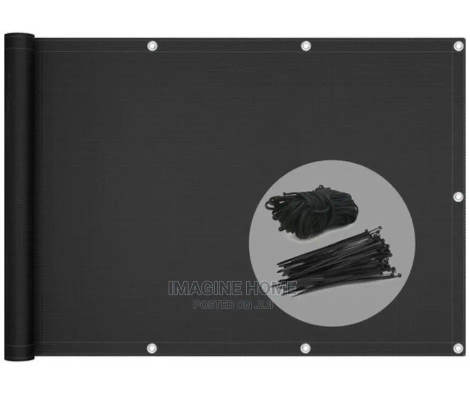Black Balcony Privacy Shield