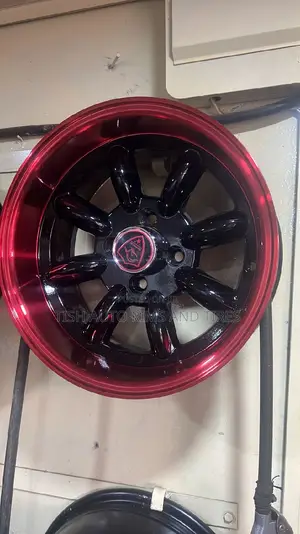 Black Red Banana Rims 13 Inch