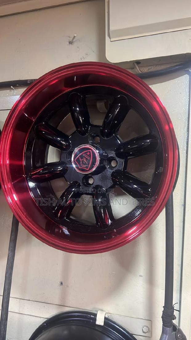 Black Red Banana Rims 13 Inch