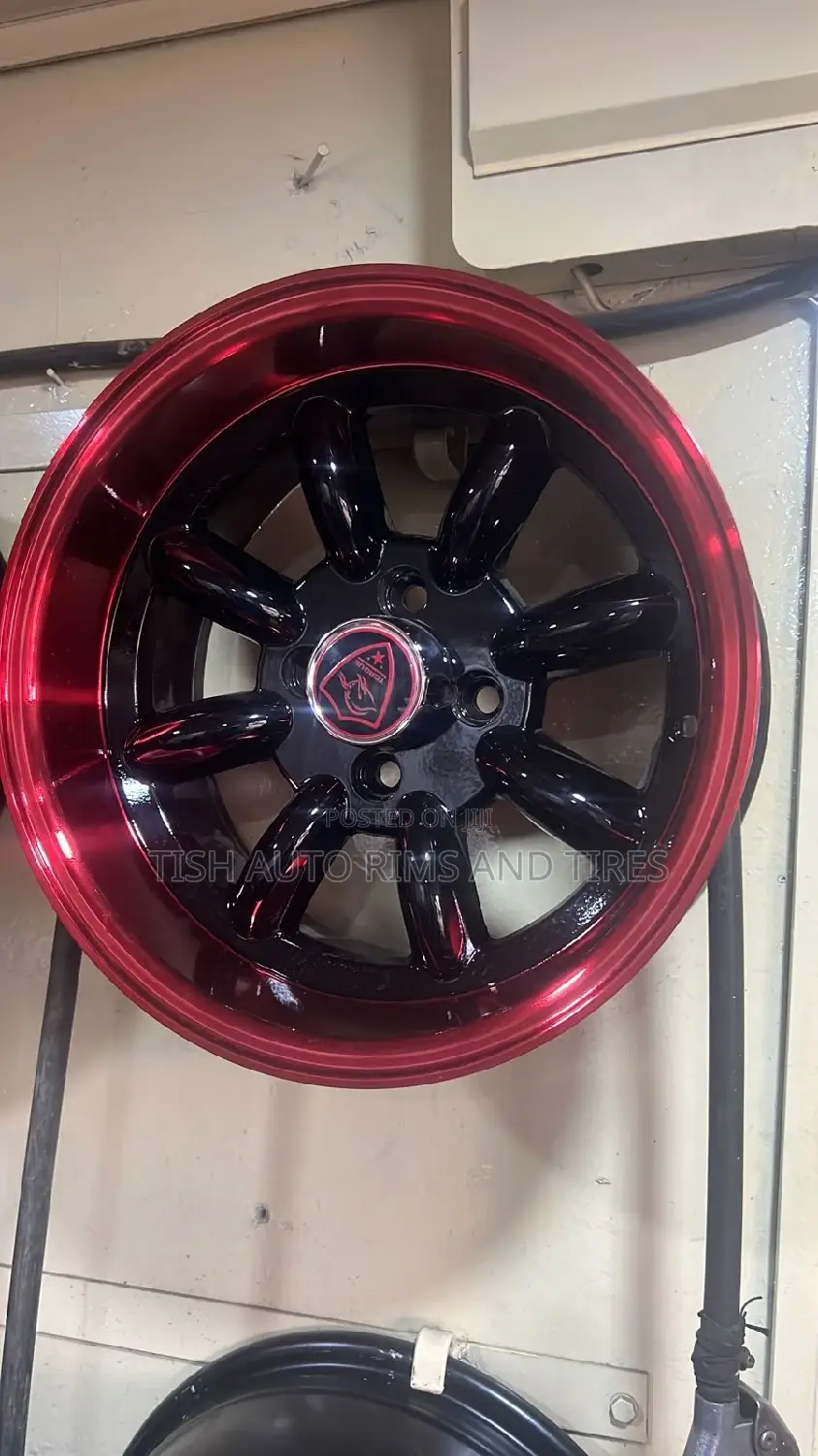 Black Red Banana Rims 13 Inch