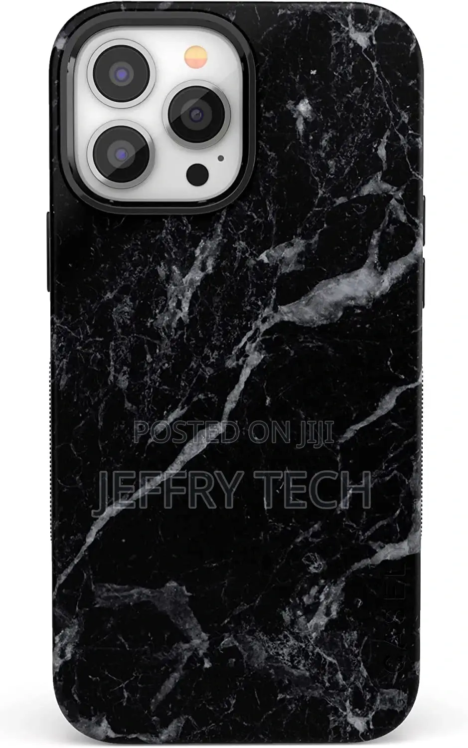 Casely iPhone 14 Pro Max Case | Black Marble Case | Compatib