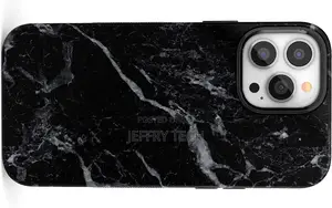 Casely iPhone 14 Pro Max Case | Black Marble Case | Compatib