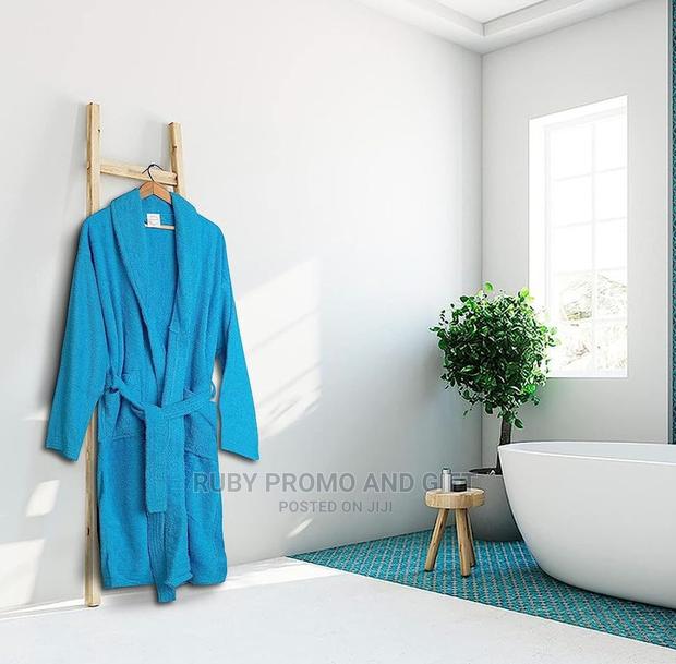 Premium Quality Turquoise Bath Robe - thumbnail 3