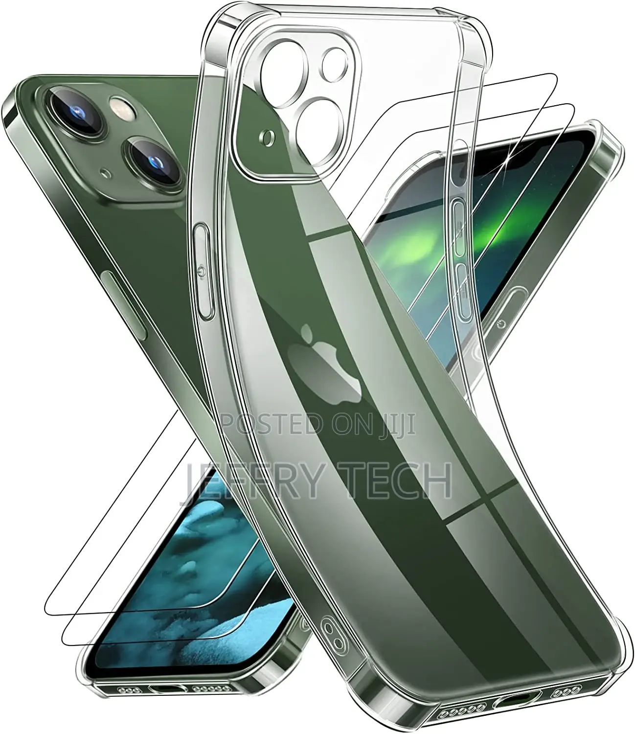 Crystal Clear Case for iPhone 13 With Screen Protector
