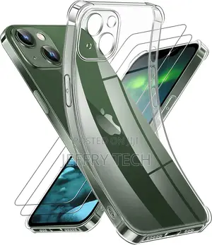 Crystal Clear Case for iPhone 13 With Screen Protector