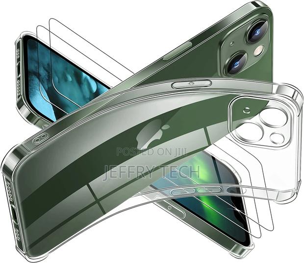 Crystal Clear Case for iPhone 13 With Screen Protector - thumbnail 2
