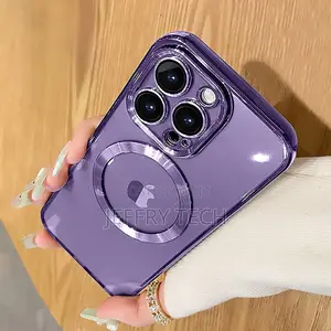 iPhone 14promax Magnetic Clear Case Full Camera Lens Protect