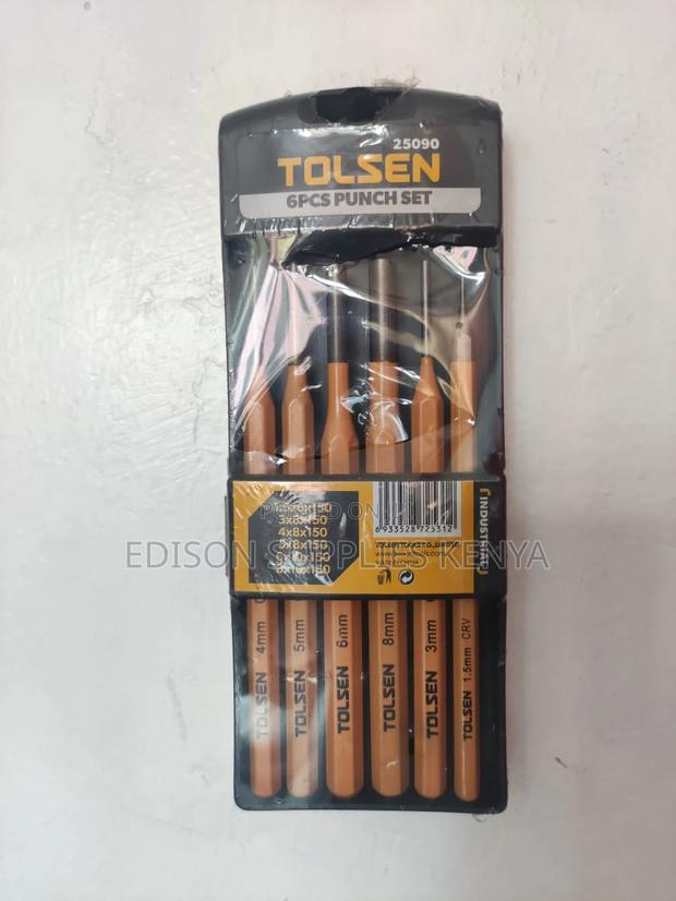 Tolsen Pin Punches Set 6pcs Leather Hole Punches Set - main view