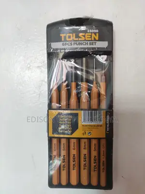 Tolsen Pin Punches Set 6pcs Leather Hole Punches Set