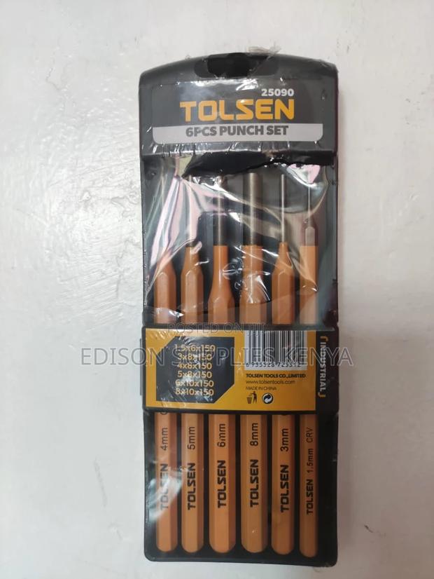 Tolsen Pin Punches Set 6pcs Leather Hole Punches Set - thumbnail 2