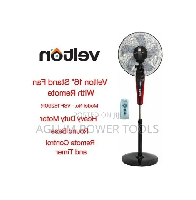 Velton Stand Fan and Remote Control