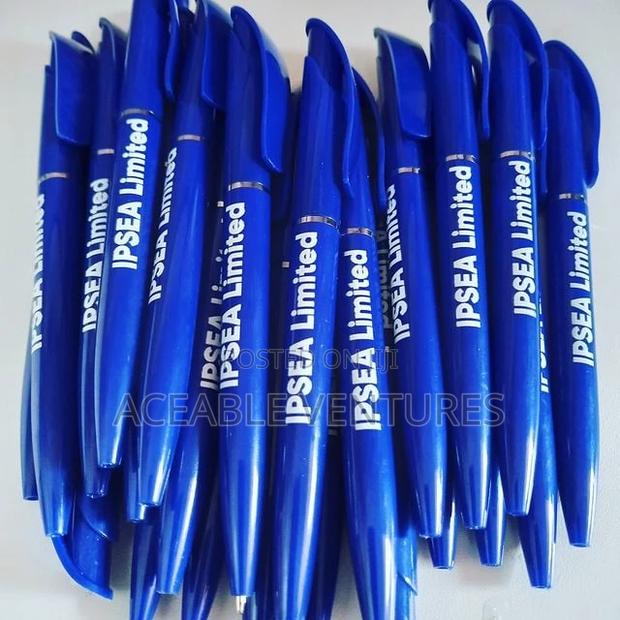 Branded Plastic Biro Pens - main view