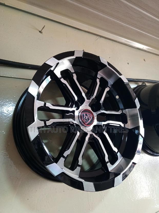 Black Silver Offset Rims Size 14 Inch