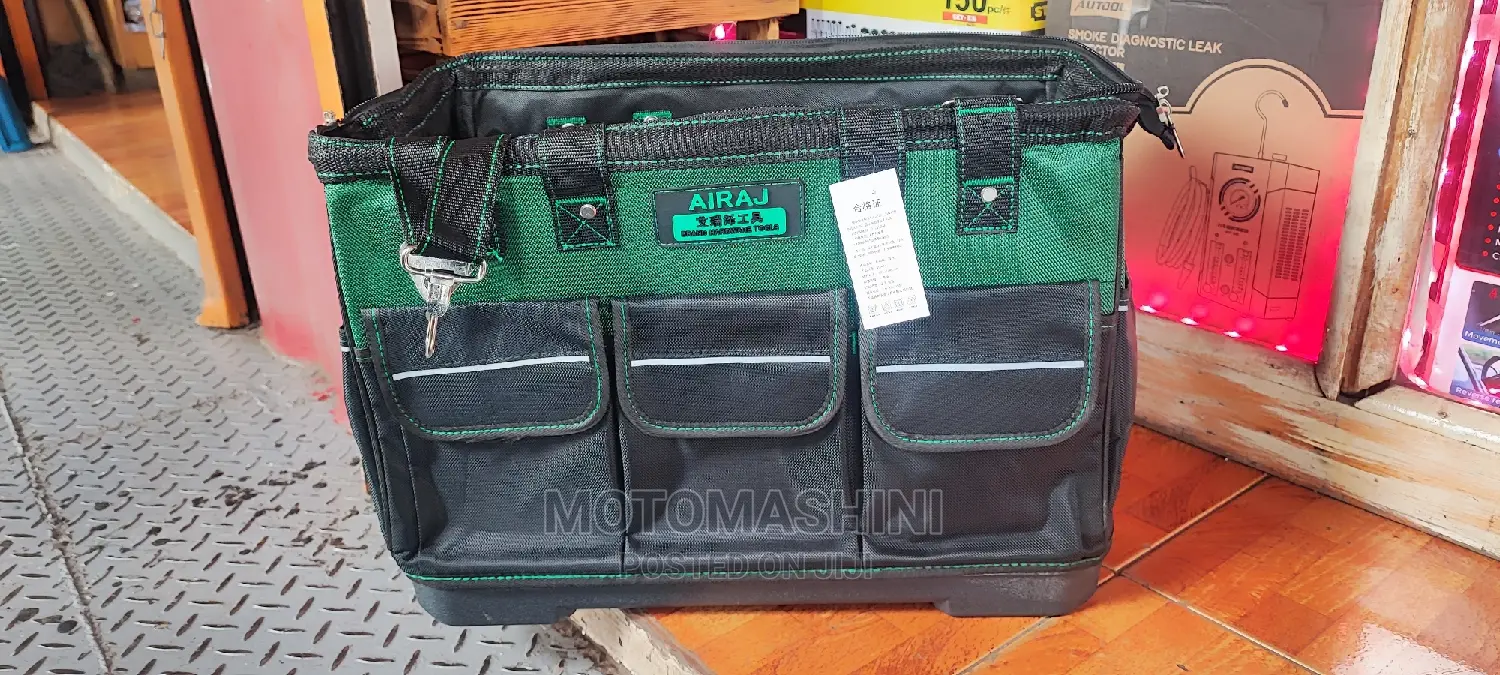 Large 23 Inch Tool Bag Hardbase Open Mouth Toolbag
