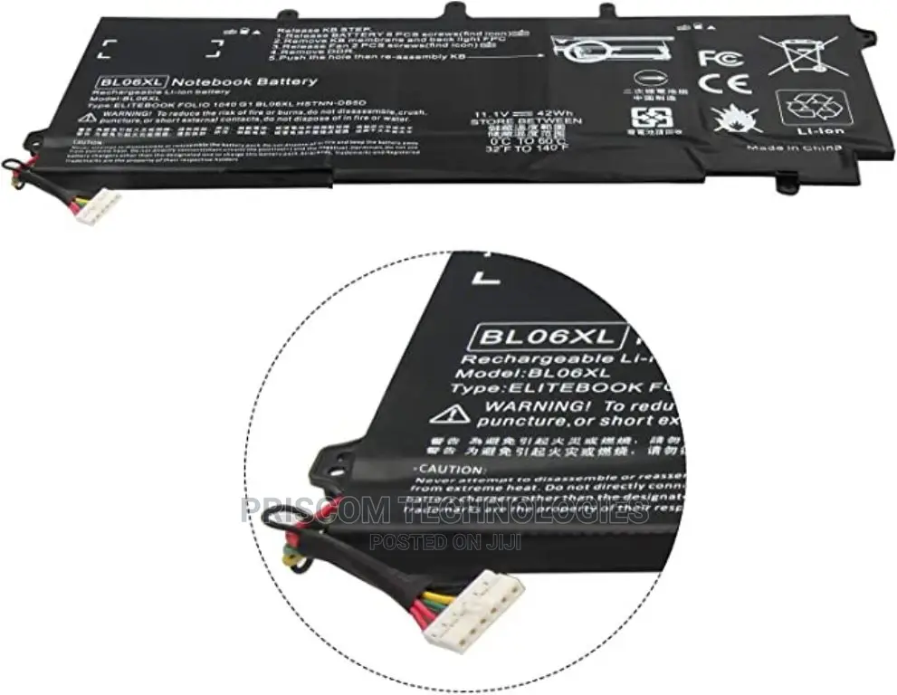 HP Elitebook Folio 1040 G0 G1 G2 Laptop Battery Bl06xl Bl06