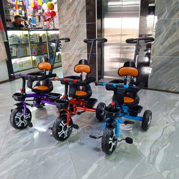 Tricycle With Side Bars, Parental Control Handle, - main view