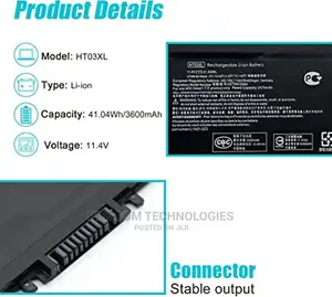 HP Pavilion 15-Cs 15-Cw 15-Cu 15-Da 15-Db 15-Dw Battery Ht03