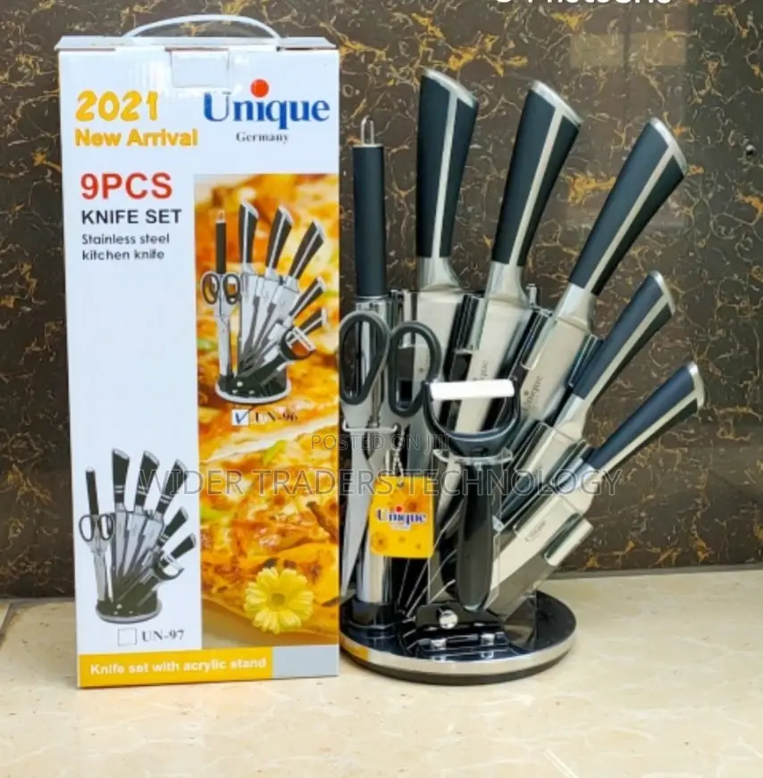 Stainless Steel Unique 9 Pieces Knife Sets