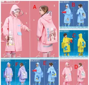 Unisex Kids Cartoon Themed Raincoat