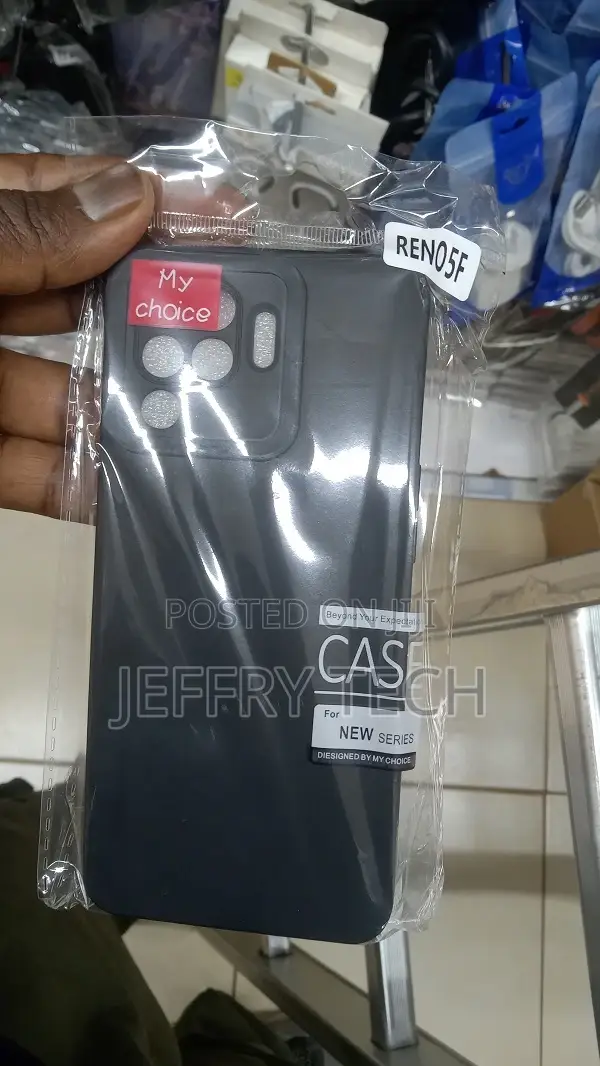 Silicon Back Case for Oppo Reno 5f - Black