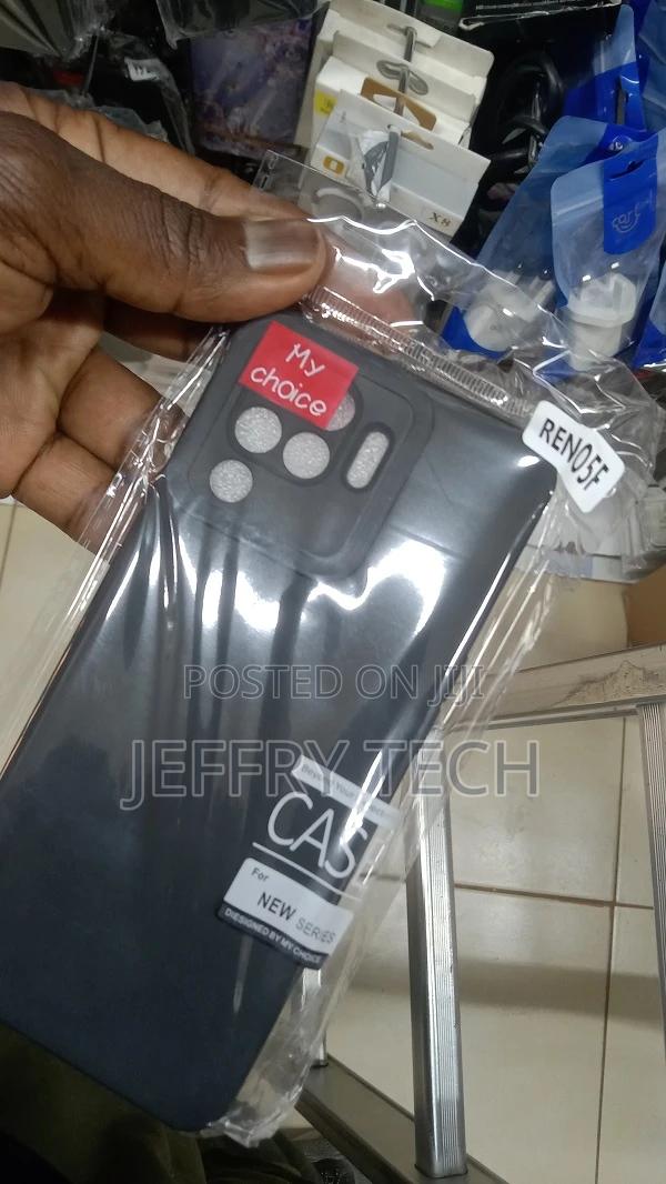 Silicon Back Case for Oppo Reno 5f - Black - thumbnail 2
