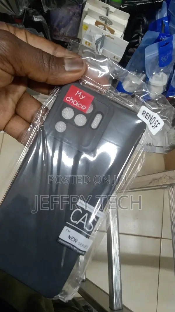 Silicon Back Case for Oppo Reno 5f - Black