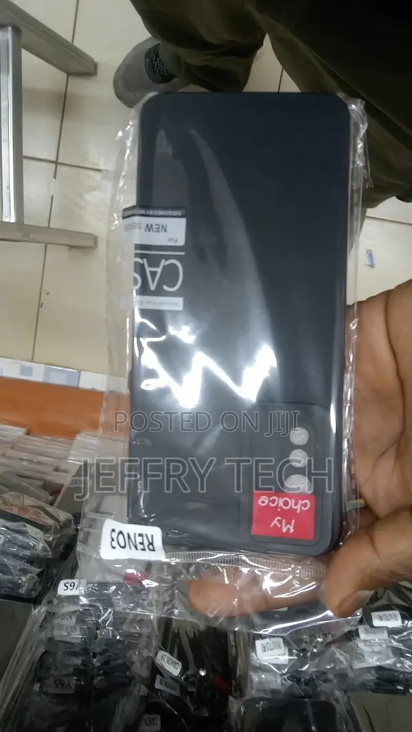 Silicone Mobile Cover for Mobile Phone Oppo Reno 3 - Black