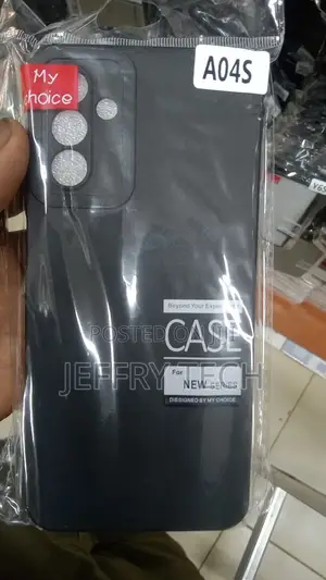 Samsung Galaxy A04S, Thin Silicone Back Cover Case BLACK