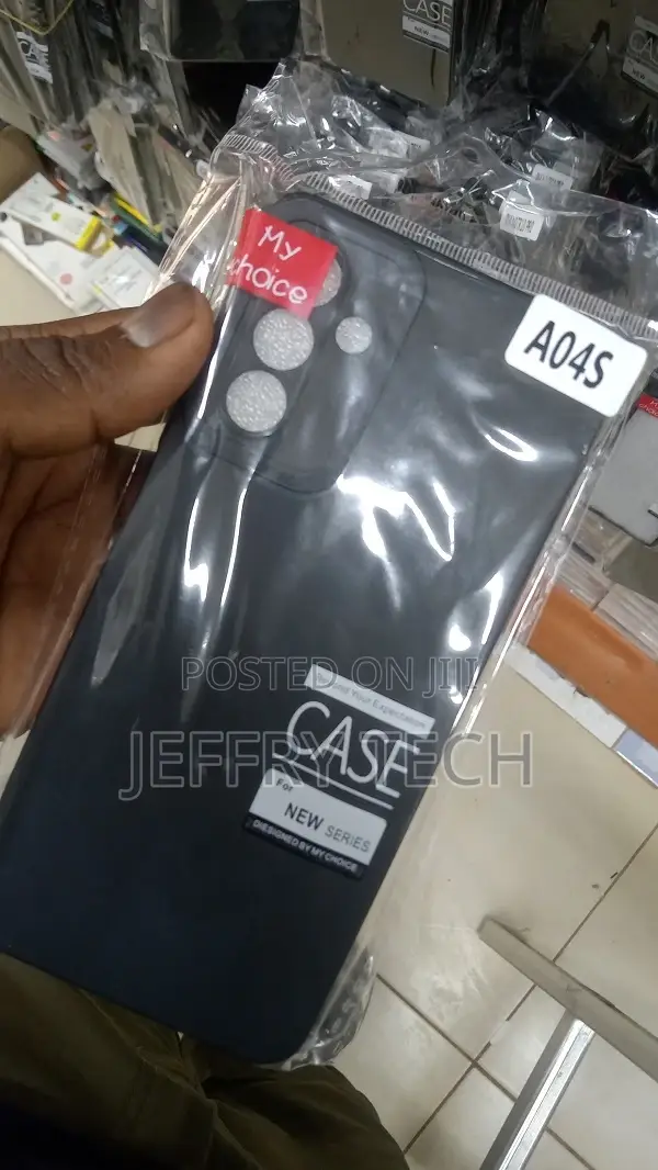 Samsung Galaxy A04S, Thin Silicone Back Cover Case BLACK