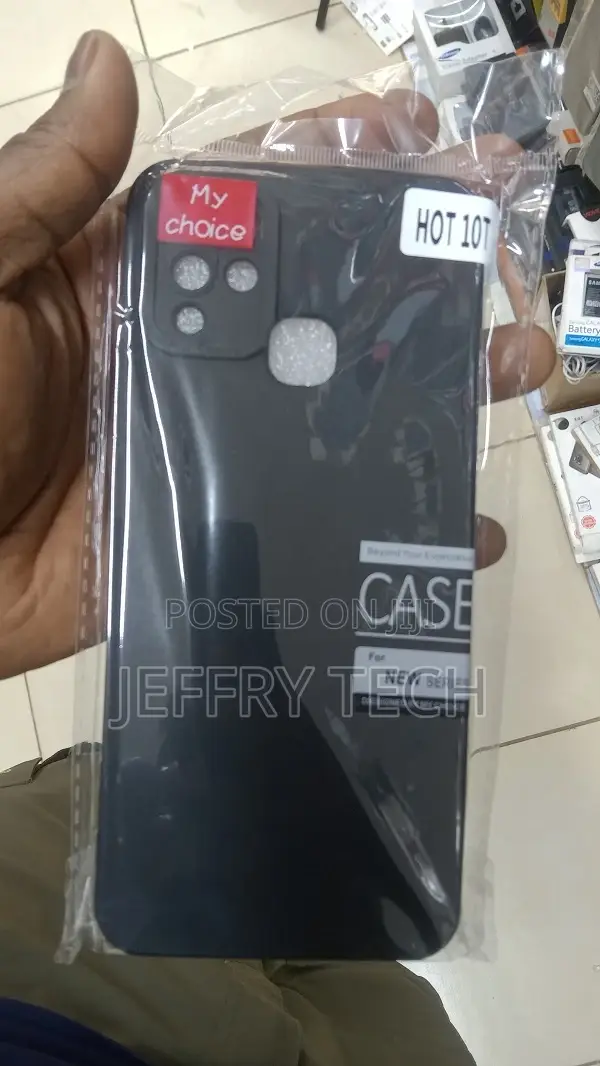 INFINIX HOT 10T Black Silicone Case - TPU Cover