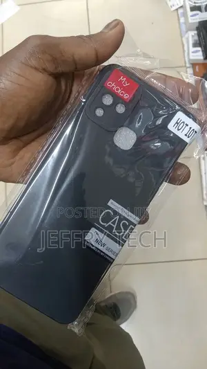 INFINIX HOT 10T Black Silicone Case - TPU Cover