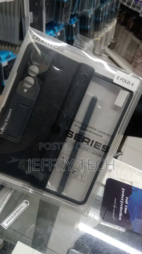 Leather Style Samsung Galaxy Z Fold 4 S Pen Case